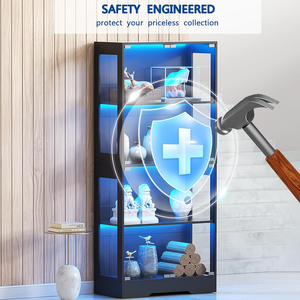 ארון תצוגת זכוכית עם 3ct תנועה חיישן 3ct אור 4 שכירים עבור אספנות - Product Image 6