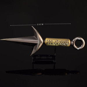 Kunai de Anime de 23 cm, Dios del Trueno Volador Ninja, Aleación de Zinc Metálica (Estilo de 4.ª Generación), Decoración Coleccionable para Escritorio, Accesorio de Cosplay, Regalo - Product Image 3