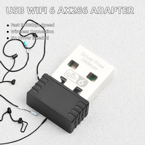 Bewin2 USB <span class=keywords><strong>Wifi</strong></span> 6 Adapter Cho Máy Tính Để Bàn <span class=keywords><strong>PC</strong></span> 300Mbps Miễn Phí Windows 7/10/11 2.4Ghz 802.11ax Không Dây Card Mạng Với Chứng Khoán Điều Khiển - Product Image 3