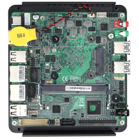 Mini PC Industrial sin Ventilador Intel Celeron J4125 N4000 J5005 4 Puertos Seriales 2 HDMI 8 USB Ranura SIM 4G WiFi TPM2.0 LVDS GPIO