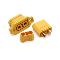 Connecteur XT90E-F en laiton pour batterie lithium haute tension DC, prise de charge pour véhicule électrique, modèle RC, drone, 2P mâle/femelle