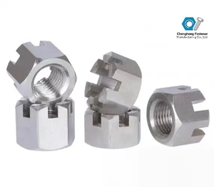 304 thép không gỉ mạ kẽm lục giác rãnh hạt tốt răng rãnh khóa Metric M6-M16 x 1-1.5 Lớp 8 - Product Image 3