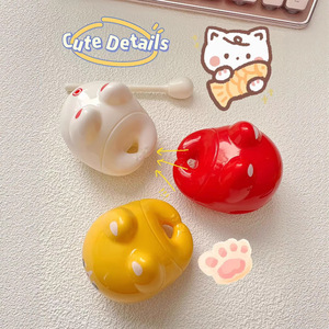การ์ตูนแมว ของเล่นปลาไม้ พลาสติก บรรเทาความเครียด ตกแต่งโต๊ะ สำหรับเยาวชน รูปทรงกลม จัดส่งรวดเร็ว - Product Image 1