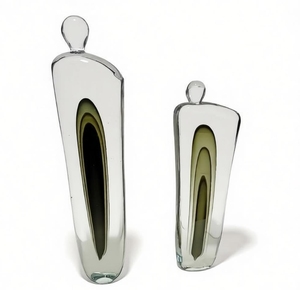 Luxury Handmade Glass <strong>Vase</strong> Pair Premium Finish Glass Handicraft Ideal Gift <strong>for</strong> Housewarming Anniversary or <strong>Mothers</strong> <strong>Day</strong> - Product Image 5