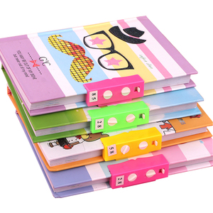 Fournitures de papeterie étudiant coloré Mini dessin animé mignon journal carnet de notes Journal Agenda mot de passe cahier - Product Image 1