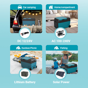 Réfrigérateur portable à double zone, deux batteries, <span class=keywords><strong>petite</strong></span> capacité, 12V, double usage, congélateur, compresseur électrique, design sportif, <span class=keywords><strong>camping</strong></span>, voiture - Product Image 3