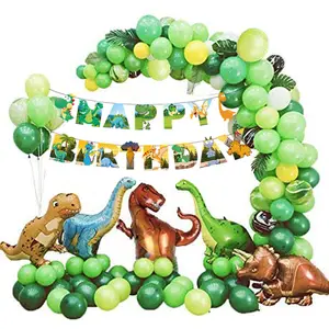 Dinosaurusballon Slinger Set Gelukkige Verjaardag Ballon Banner Grote Dinosaurusballon Dinosaurus Themafeest