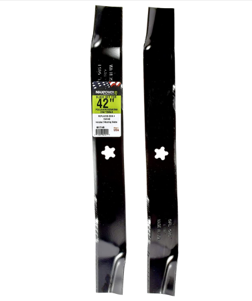 561714B Blade Mulching Set for Lawn Mower 42" Cut Craftsman, Hus-qvarna, Poulan Replaces OEM #'s 134149, 594892701
