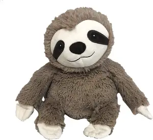 Venda quente Microwavable Quente pelúcia bichos de pelúcia Linho semente Cozy Plush Sloth calmante calor e conforto