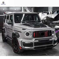 Pour Mercedes Bens Classe G W463A W464 G63 2019-2023 Mise à niveau vers le kit carrosserie en carbone sec de style R Pare-chocs de voiture Pièces de carrosserie automobile