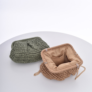 Pochette Personalizzata in Paglia <span class=keywords><strong>Borsa</strong></span> Estiva da Spiaggia in Paglia Intrecciata a Mano Pochette alla Moda <span class=keywords><strong>Borsa</strong></span> in Paglia all'<span class=keywords><strong>Uncinetto</strong></span> da <span class=keywords><strong>Donna</strong></span> - Product Image 5