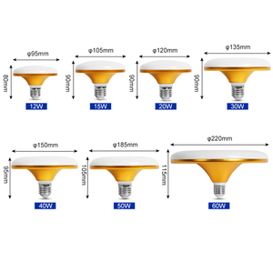 Hiện đại trang trí nội thất nhà hội thảo cường độ cao chiếu sáng UFO hình dạng <span class=keywords><strong>E27</strong></span> B22 PP nhôm <span class=keywords><strong>LED</strong></span> ánh sáng bóng đèn - Product Image 2