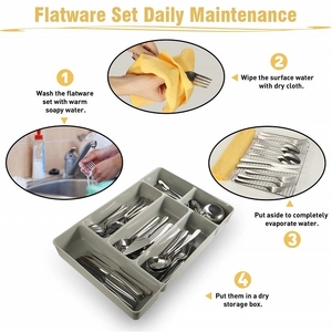 Juego de Cubertería Dorada de Alta Calidad para Bodas al por Mayor Cuchillo Tenedor Cuchara Cucharilla para Restaurante y Hotel - Product Image 6