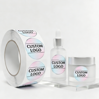 Autocollants d'étiquettes en vinyle pour soins de la peau, impression personnalisée, logo de luxe, imperméables, autocollants adhésifs pour emballages