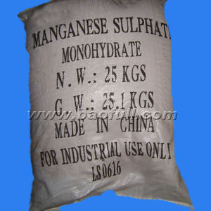 Sulfate de manganèse monohydraté MnSO4.H2O, qualité industrielle, CAS 7785-87-7, Baofull rose, pureté 21-31,8% - Product Image 6