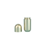 Flacon capsule haut de gamme en acrylique de 50 ml, peint par pulvérisation, fourni directement par l'usine, conteneur cosmétique pour pilules, tête de pompe en forme de balle