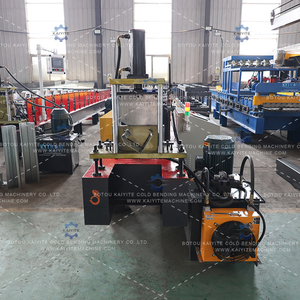 Macchina per Grondaie in Acciaio Zincato - Portatile, per Grondaie a K da 5/6 Pollici - Attrezzatura per Formatura a Rullo di Grondaie Senza Saldature Controllata da PLC - Product Image 5