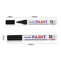 Stylo marqueur permanent à base d'huile pour pneus de voiture, verre, métal