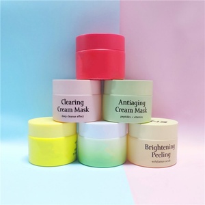 Tarros de Vidrio Esmerilado Personalizados en Color Amarillo, Rosa, Azul, Verde y Rojo para Cosméticos, de 30G, 50G, 1oz y 2oz, con Tapas - Product Image 1