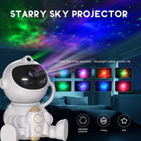 Proyektor Astronot Duduk Multi-warna Proyektor Cahaya Gelombang Laut Bintang Lampu Astronot LED Bayi Lampu Malam Berbintang