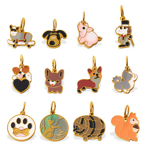 Dijes de Animales Adorables de Aleación de Zinc, Accesorios de Joyería DIY, Diseño de Huella de Perro y Gato, Dijes Colgantes Unisex para Regalo - Product Image 5