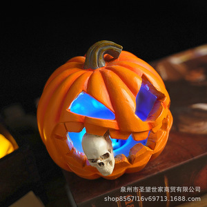 Mới Halloween bí ngô ma retro máy tính để bàn sọ Prop nhựa trang trí sáng tạo ma lễ hội trang trí - Product Image 4