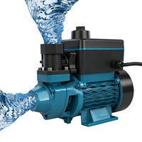 Pompa Booster Otomatis PMZD-61 dengan Proteksi Dry Run 370W 0.5HP Kontrol Tekanan Cerdas untuk Air Keran Rumah Tangga