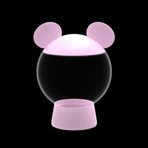 Bouteille pour bébé en PET de 400 ml, motif dessin animé mignon, qualité alimentaire, pot de rangement <span class=keywords><strong>Mickey</strong></span>, récipient personnalisé, imprimé rose, transparent, en plastique, pour bonbons - Product Image 1
