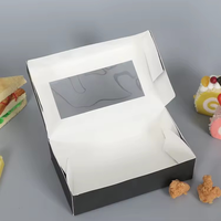 Boulangerie tendance personnalisé Madeshiny doré cylindrique carré 3 niveaux avec dessus laminé ananas grandes pâtisserie oeuf tarte boîtes à gâteaux
