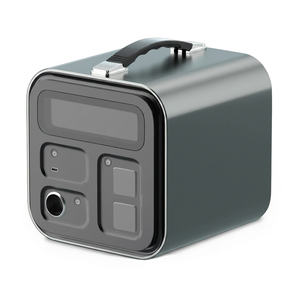 Portable 500W Lithium Ion Power Bank with <b>Solar</b> <b>Panel</b> and Car Charging Flashlight Included - Product Image 1