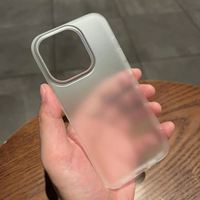 Coque de téléphone transparente translucide en PC mat ultra mince pour iPhone 17 16e 16 Pro 15 14 Plus 13 12 Pro Max Air Slim Skin Back Cover