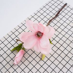 Kích Thước Tùy Chỉnh Vườn Khách Sạn Trang Trí Nội Thất Hoa Mộc Lan Nhân Tạo Với Lá Giả Màu Xanh Lá Cây - Product Image 6