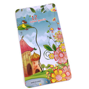 Mejor venta 12pcs Hexagonal arte <span class=keywords><strong>dibujo</strong></span> de pintura de Color de lápiz de Color en caja de lata - Product Image 6