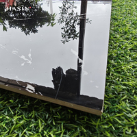 Prix d'Usine Carrelage de Sol en Porcelaine Marbre Noir 60x60, Poli Émaillé, Carrelage Sol 600x600 pour Salon, Carreaux Porcelanato