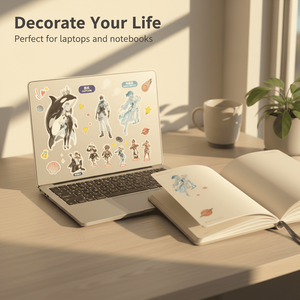 Low minimum order quantity easy-peel self-adhesive <b>waterproof</b> UV resistant vinyl <b>labels</b>, custom logos children's DIY decorations - Product Image 2