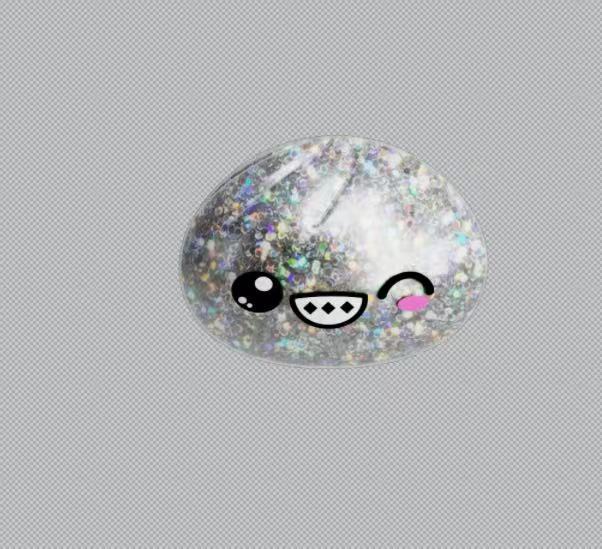 Bollo relleno al vapor plateado de 5 cm