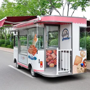 Food Bus Coffee Cart Food Van Juice Vending Cart Hot Dog Stand Mobile Food Truck Waffle Candy House Ice Cream Truck