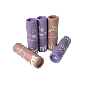 Bálsamo labial redondo ecológico Twist up <span class=keywords><strong>Papel</strong></span> Kraft <span class=keywords><strong>Contenedor</strong></span> <span class=keywords><strong>de</strong></span> <span class=keywords><strong>cartón</strong></span> Bálsamo labial Embalaje Crema <span class=keywords><strong>de</strong></span> ojos reciclada Tubo <span class=keywords><strong>de</strong></span> <span class=keywords><strong>papel</strong></span> a prueba <span class=keywords><strong>de</strong></span> aceite - Product Image 1