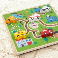 Jeu d'association des chiffres en bois avec piste de marche, jouet d'apprentissage Montessori pour tout-petits, vente en gros