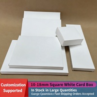 Boîtes d'expédition en carton ondulé personnalisées avec logo, blanches unies, écologiques, en matériaux recyclés, pour parfums et bougies, avec pelliculage mat