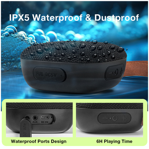 Fansbe TWS chức năng sáng tạo vải từ tính loa không dây không thấm nước ngoài trời mini Loa <span class=keywords><strong>bluetooth</strong></span> di động - Product Image 3