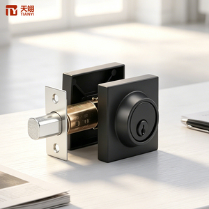 Serrures de porte carrées sans clé Tianyi de haute qualité en alliage de zinc pour la maison, l'hôtel, le bureau, la salle de bain et les toilettes - Product Image 1