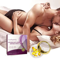 Capsules dorées et douces pour le resserrement vaginal, éclaircissement de la peau de la vulve, sans hormones ni conservateurs, avec des ingrédients naturels