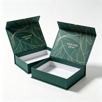 Boîte d'emballage de parfum de luxe en carton recyclable avec logo personnalisé, doublure en éponge, finition brillante, vente en gros