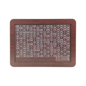 Tirelire personnalisée avec contre-dollar américain et <span class=keywords><strong>euro</strong></span> <span class=keywords><strong>en</strong></span> bois pot de stockage d'argent oeuvre pièce décorative <span class=keywords><strong>en</strong></span> bois - Product Image 2