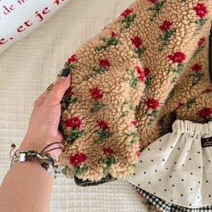 Abrigo Acolchado de Terciopelo y Algodón para Niñas, Estilo Coreano, Otoño-Invierno, D908 - Product Image 5