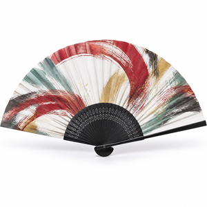Dekorativer Ventilator mit Zeitgenössischer Pinseltechnik Großhandelsangebot für Eventdesigner, Geschenkimporteure und Modeeinzelhandel - Product Image 1