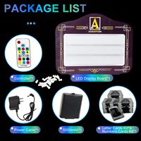 Panneau lumineux LED personnalisé pour bar de discothèque, lettres acryliques avec logo et message, présentoir de bouteilles pour service VIP