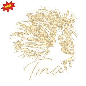 <span class=keywords><strong>Tina</strong></span> <span class=keywords><strong>Turner</strong></span> Transfert de strass personnalisé Fer à repasser sur la conception d'appliques - Product Image 4