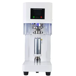 Full automatic plastic PET beverage bottle jar tin cup cap easy open end lid pop can sealer seamer canning can sealing machine